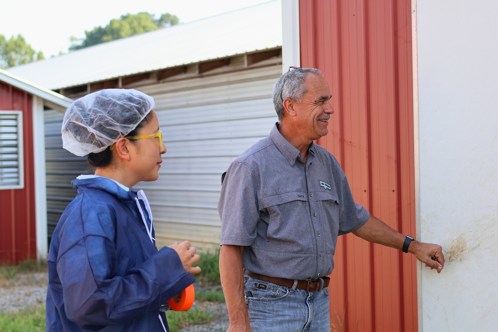 Water treatment research at farm