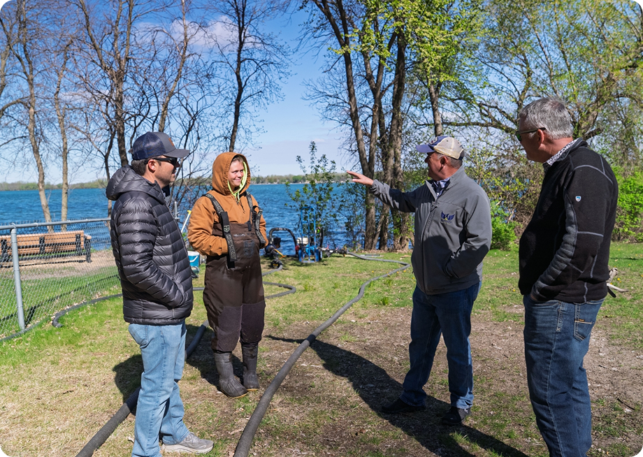 Talking with our partners ahead of a lake project